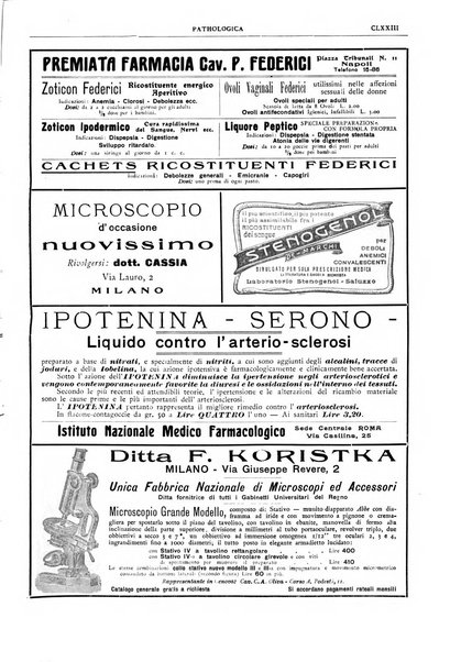 Pathologica rivista quindicinale