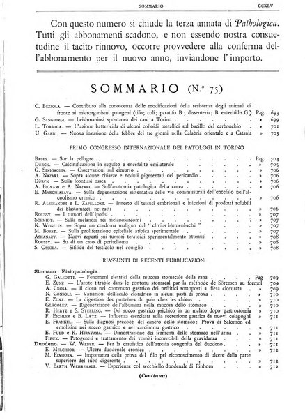 Pathologica rivista quindicinale