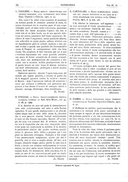 Pathologica rivista quindicinale