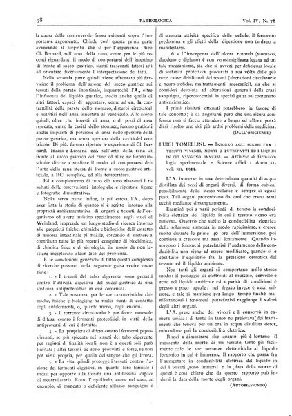 Pathologica rivista quindicinale