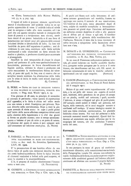 Pathologica rivista quindicinale