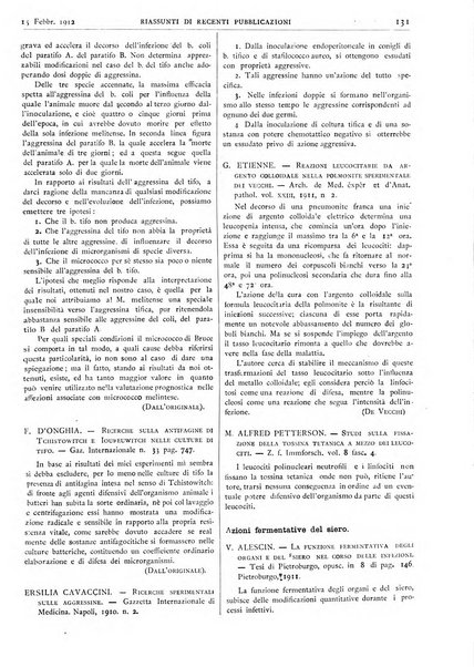 Pathologica rivista quindicinale