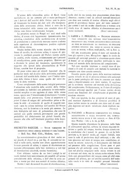 Pathologica rivista quindicinale