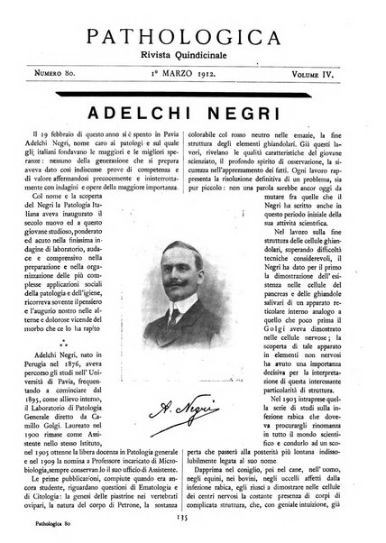 Pathologica rivista quindicinale