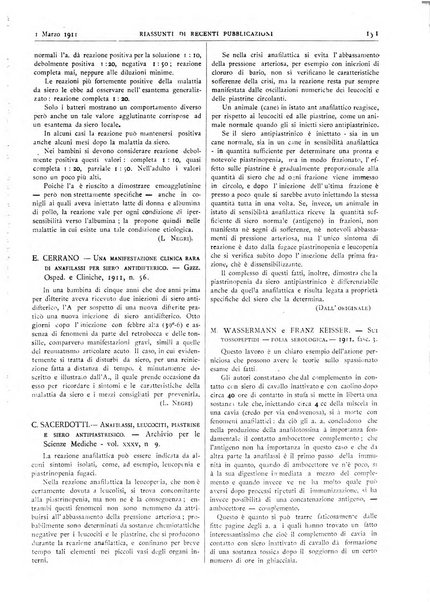 Pathologica rivista quindicinale