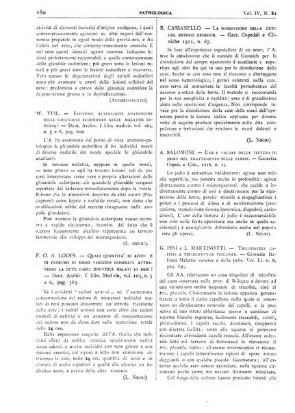 Pathologica rivista quindicinale