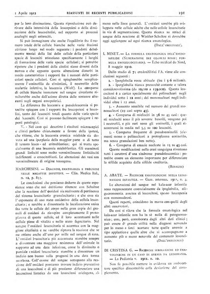 Pathologica rivista quindicinale