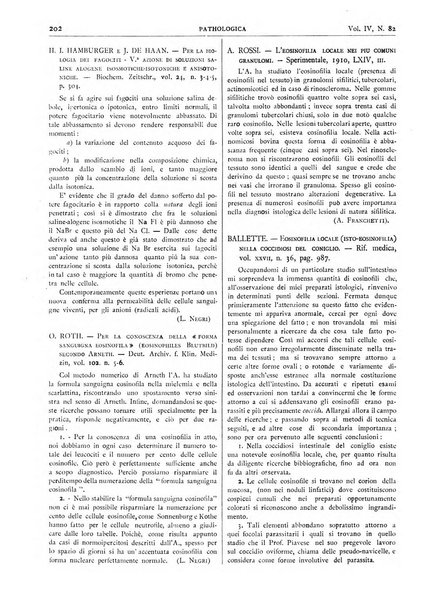 Pathologica rivista quindicinale