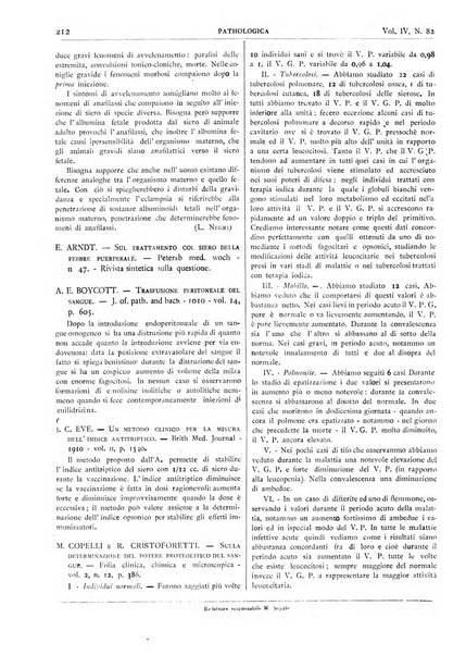 Pathologica rivista quindicinale