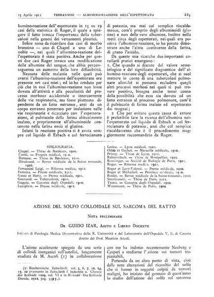 Pathologica rivista quindicinale