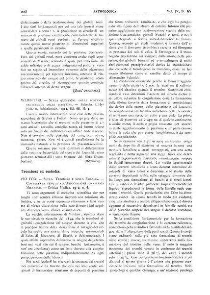 Pathologica rivista quindicinale