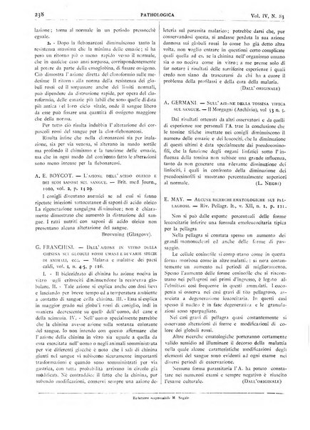 Pathologica rivista quindicinale