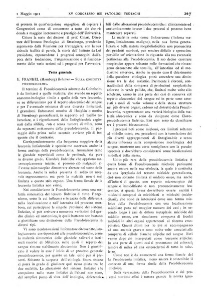 Pathologica rivista quindicinale