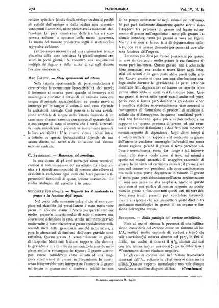 Pathologica rivista quindicinale