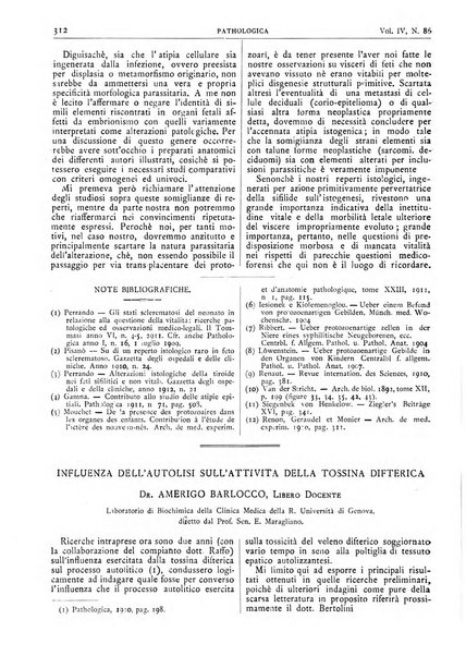 Pathologica rivista quindicinale