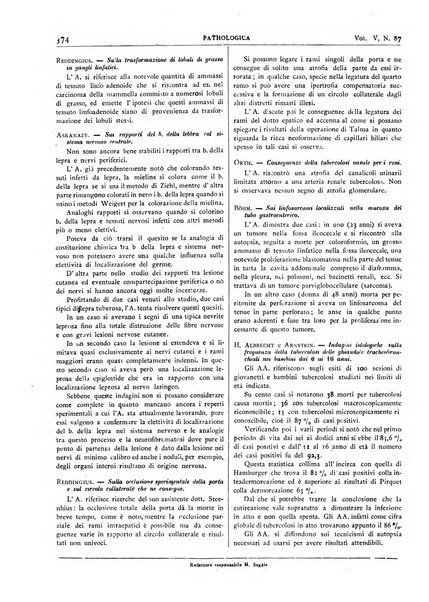 Pathologica rivista quindicinale