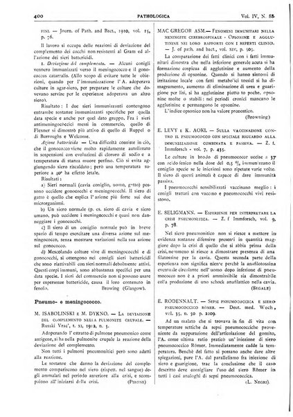 Pathologica rivista quindicinale