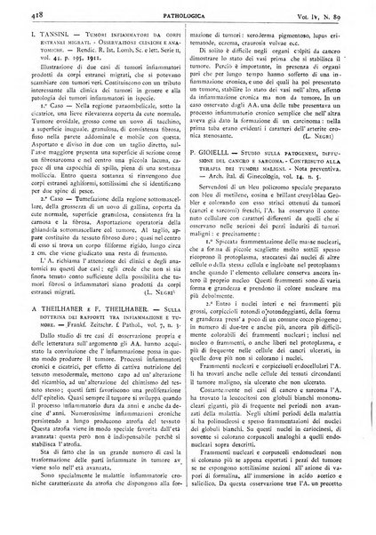 Pathologica rivista quindicinale