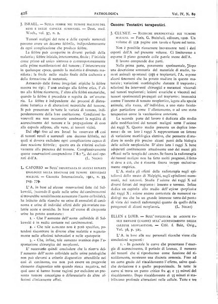 Pathologica rivista quindicinale