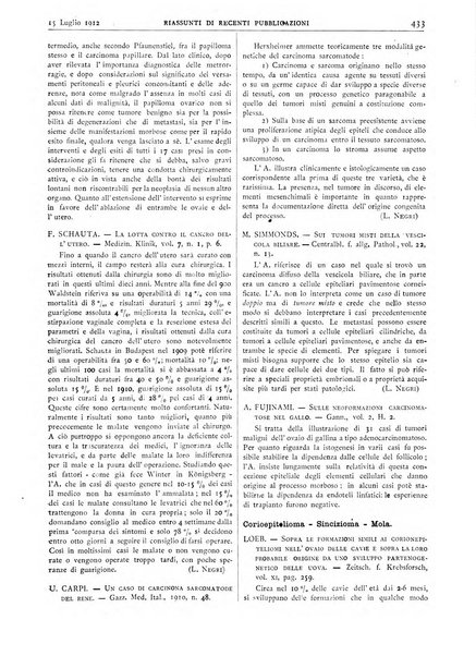 Pathologica rivista quindicinale