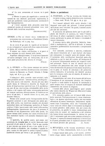 Pathologica rivista quindicinale