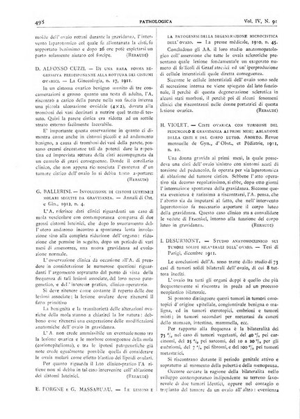 Pathologica rivista quindicinale