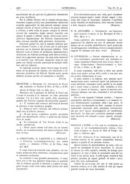 Pathologica rivista quindicinale