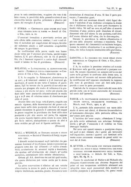 Pathologica rivista quindicinale