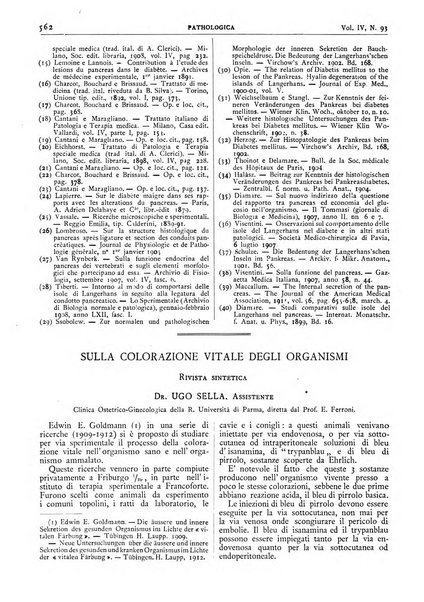 Pathologica rivista quindicinale