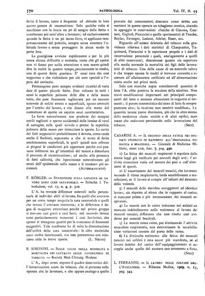 Pathologica rivista quindicinale