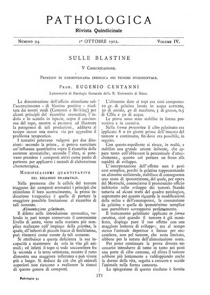 Pathologica rivista quindicinale