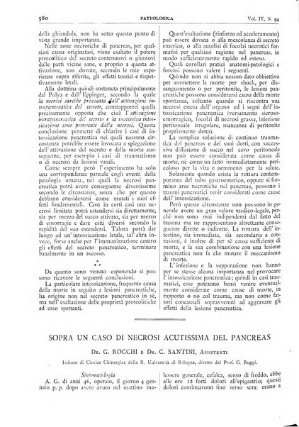 Pathologica rivista quindicinale