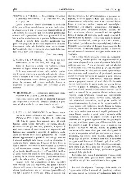 Pathologica rivista quindicinale