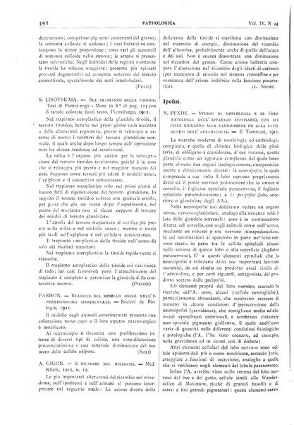 Pathologica rivista quindicinale