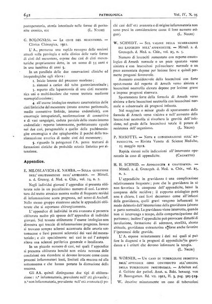 Pathologica rivista quindicinale