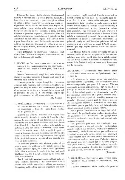 Pathologica rivista quindicinale