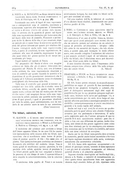 Pathologica rivista quindicinale