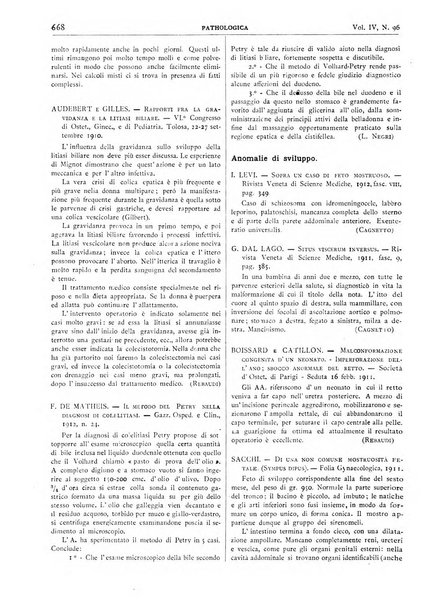 Pathologica rivista quindicinale