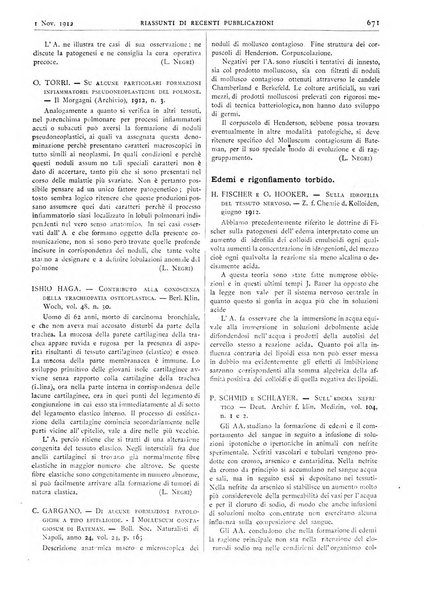 Pathologica rivista quindicinale