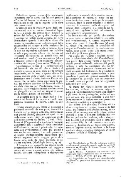 Pathologica rivista quindicinale