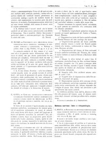 Pathologica rivista quindicinale