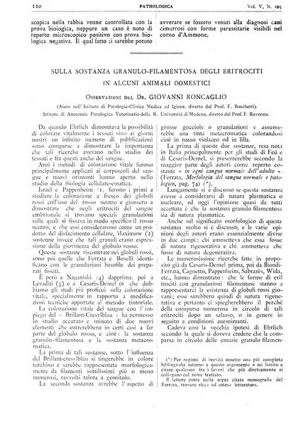 Pathologica rivista quindicinale