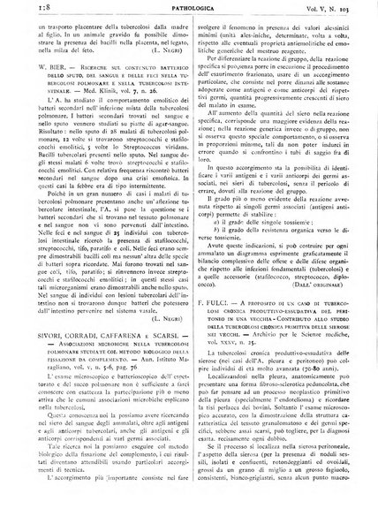 Pathologica rivista quindicinale