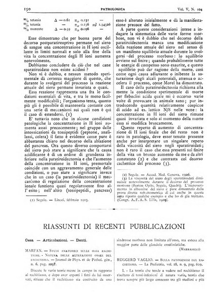 Pathologica rivista quindicinale