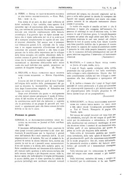 Pathologica rivista quindicinale