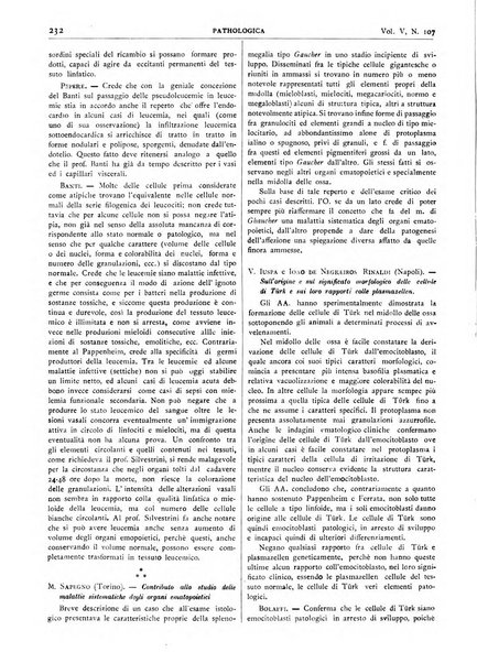 Pathologica rivista quindicinale