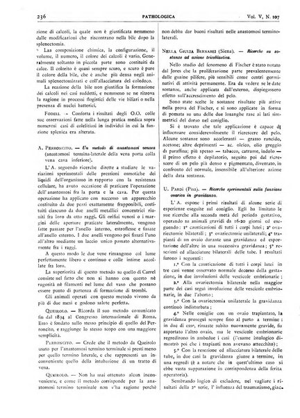 Pathologica rivista quindicinale