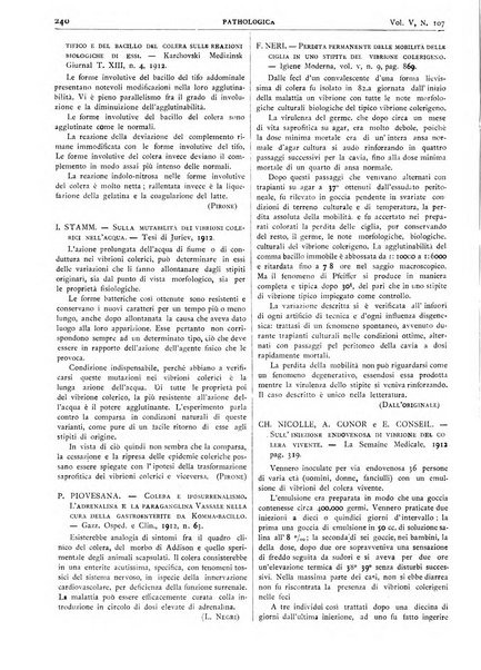 Pathologica rivista quindicinale