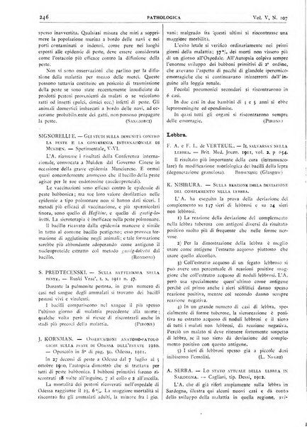 Pathologica rivista quindicinale