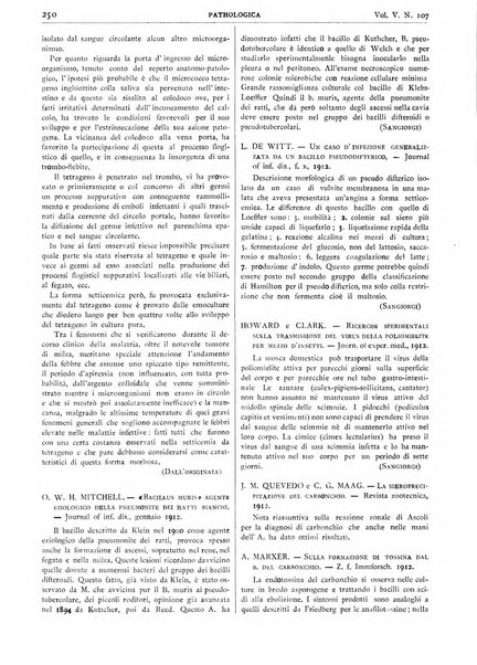 Pathologica rivista quindicinale